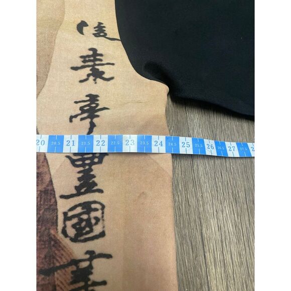 Vintage 90s Street Savy Japanese Samurai Koi Button Up Shirt L - Picture 10 of 11